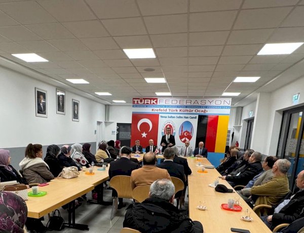 TÜRK FEDERASYONU GENEL BAŞKANI ŞENTÜRK DOĞRUYOL’DAN KREFELD TÜRK KÜLTÜR OCAĞI’NA ZİYARET